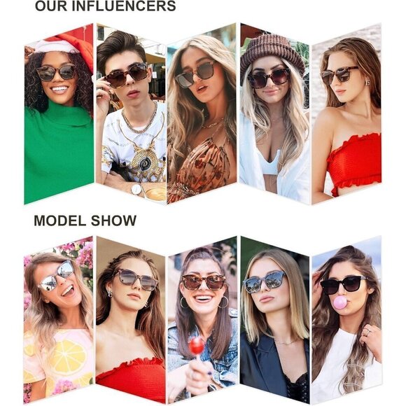 ?Sojos Retro Square Polarized Women Brown Classic Trendy Uv400 Sunglasses main image 4